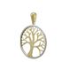 Foto de 51-13323 - COLGANTE ÁRBOL DE LA VIDA BICOLOR CALADO 22MM 18K