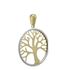 Foto de 51-13323 - COLGANTE ÁRBOL DE LA VIDA BICOLOR CALADO 22MM 18K