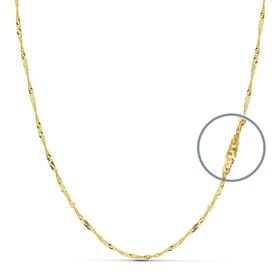 Foto de 04-SING17X50 - CADENA SINGAPUR CALIBRE 17 1.2MMX50CM (1,15gr) 18K