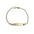 Foto de 45-054-T - PULSERA BEBÉ PLACA ANCLA (PLACA 4.5X18MM) 12.5CM (0,95gr) 18K