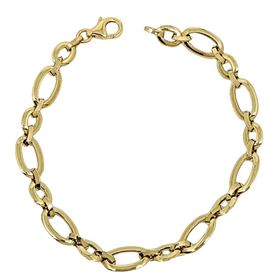 Foto de 10-712-038 - PULSERA COMBINADA 7MM 19CM (3,80gr) 18K