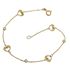 Foto de 10-656-169 - PULSERA CORAZONES CIRCONITA 18.5CM 18K**