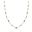 Foto de 10-656-153V - GARGANTILLA BOLAS Y PIEDRAS COLOR 42CM (ALARGADOR 3CM) 18K**
