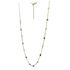 Foto de 10-656-153V - GARGANTILLA BOLAS Y PIEDRAS COLOR 42CM (ALARGADOR 3CM) 18K**