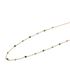 Foto de 10-656-153V - GARGANTILLA BOLAS Y PIEDRAS COLOR 42CM (ALARGADOR 3CM) 18K**