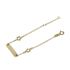 Foto de 13-P12M1 - PULSERA BEBÉ PLACA FLORES 5MM (PLACA 4X17MM) 14CM (1,18gr) 18K