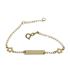 Foto de 13-P12M1 - PULSERA BEBÉ PLACA FLORES 5MM (PLACA 4X17MM) 14CM (1,18gr) 18K