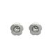 Foto de 99-PT407B - PENDIENTES FLOR CIRCONITA 4MM O.B. 18K