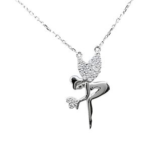 Foto de 38-280G - GARGANTILLA PLATA HADA CIRCONITA 21X11MM 45CM