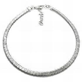 Foto de 39-0007G - *OFERTA* GARGANTILLA PLATA MATE 3MM 42CM (3CM ALARGADOR)