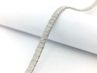 Foto de 39-0007 - *OFERTA* PULSERA PLATA MATE 3MM 19CM (ALARGADOR 3CM)
