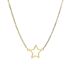 Foto de 04-520-1G - GARGANTILLA ESTRELLA 10MM 45CM (ALARGADOR 3CM) 18K**