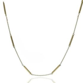 Foto de 10-401-1319G - GARGANTILLA BARRAS 2MM 45CM (ANILLA A 3CM) (3,33gr) 18K**