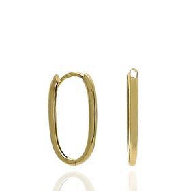 Foto de 28-2392 - CRIOLLAS OVALES BRILLO 2X18MM 18K