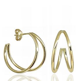 Foto de 90-1707000 - CRIOLLAS DOBLES TUBO 1.5MM 12X20MM PRESIÓN 18K