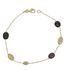 Foto de 10-649-066G - GARGANTILLA PIEDRAS COLOR 45CM (ANILLA A 3CM) (5,83gr) 18K