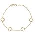 Foto de 10-401-850 - PULSERA TRÉBOLES 10MM 17CM (ALARGADOR 2CM) (1,75gr) 18K