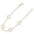 Foto de 10-401-850 - PULSERA TRÉBOLES 10MM 17CM (ALARGADOR 2CM) (1,75gr) 18K