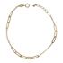 Foto de 28-0278 - PULSERA COMBINADA 2.5MM 17CM (ALARGADOR 2CM) 18K