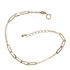 Foto de 28-0278 - PULSERA COMBINADA 2.5MM 17CM (ALARGADOR 2CM) 18K