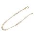 Foto de 28-0278 - PULSERA COMBINADA 2.5MM 17CM (ALARGADOR 2CM) 18K