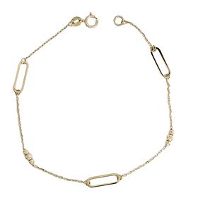 Foto de 28-8195 - PULSERA COMBINADA 18CM 18K