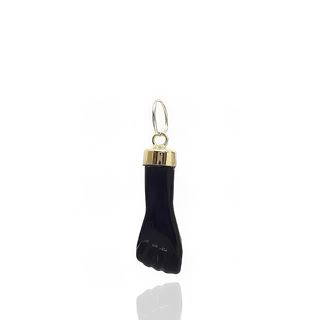 Foto de 05-1458N - COLGANTE PUÑO NEGRO GRANDE 16MM 18K