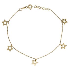 Foto de 12-15 - PULSERA ESTRELLAS CALADAS 19CM 18K