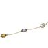 Foto de 28-200086 - PULSERA PIEDRAS COLOR 9X12MM 19CM (4,40gr) 18K