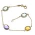 Foto de 28-200086 - PULSERA PIEDRAS COLOR 9X12MM 19CM (4,40gr) 18K