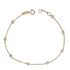 Foto de 45-491 - PULSERA CHATONES CORCONITA 3MM 18CM (ANILLA A 1.5CM) 18K