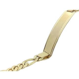 Foto de 04-360 - PULSERA PLACA 3X1 5MM (PLACA 7X32MM) 20CM (7,60gr) 18K