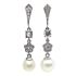Foto de 13-7055P - PENDIENTES PERLA CIRCONITA 40MM PRESIÓN O.B. 18K