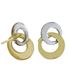 Foto de 71-12306 - PENDIENTES NUDO BICOLOR 14MM 18K