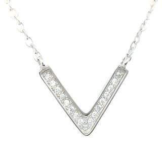 Foto de 25-1368G - GARGANTILLA PLATA PICO CIRCONITA 16MM 42CM+3CM 