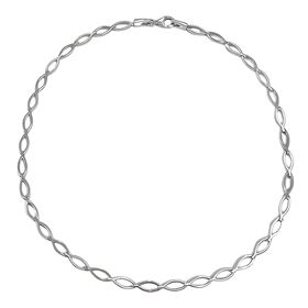 Foto de 38-800000G - GARGANTILLA PLATA 5MM MATE-BRILLO 45CM