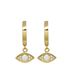 Foto de 40-7336 - PENDIENTES ARO OJO TURCO CIRCONITA 20MM PRESIÓN 18K