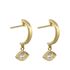 Foto de 40-7336 - PENDIENTES ARO OJO TURCO CIRCONITA 20MM PRESIÓN 18K