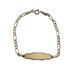 Foto de 04-025087 - PULSERA BEBÉ PLACA NUBE (PLACA 7X24MM) 14CM (ANILLA A 1.5CM) (1,87gr) 18K