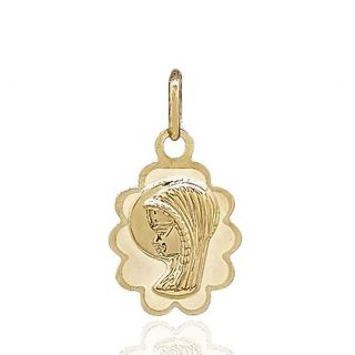 Foto de 10-152-192 - MEDALLA VIRGEN NIÑA 15MM 18K