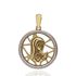 Foto de 62-C698 - MEDALLA VIRGEN NIÑA BICOLOR 19MM 18K