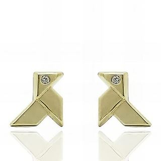 Foto de 51-2001561 - PENDIENTES PAJARITA CIRCONITA 6MM 18K