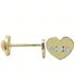 Foto de 99-PT820 - PENDIENTES CORAZÓN CIRCONITA MATE-BRILLO 4MM 18K