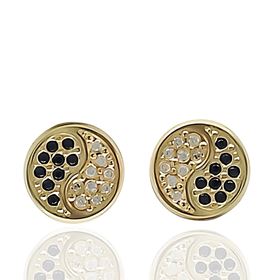 Foto de 51-321218 - PENDIENTES YING-YANG CIRCONITA 7.5MM 18K