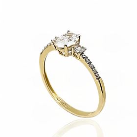 Foto de 28-200235S - SORTIJA CIRCONITA 6MM 18K