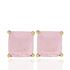 Foto de 05-3988RS-6 - PENDIENTES PIEDRAS COLOR ROSA 6X6MM PRESIÓN 18K