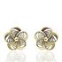 Foto de 51-2202750 - PENDIENTES FLOR CALADOS 9MM 18K