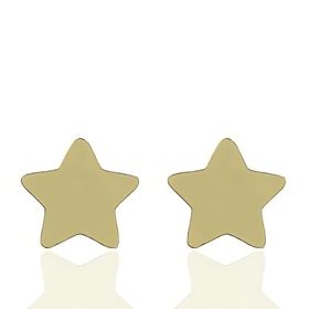 Foto de 04-453 - PENDIENTES ESTRELLA BRILLO 9MM 18K
