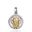 Foto de 26-AG300-0 - MEDALLA ORO Y PLATA VIRGEN NIÑA BRILLANTE 16MM FINOR