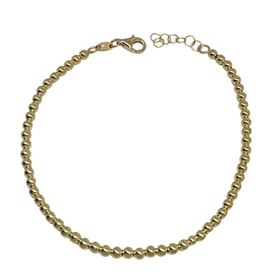 Foto de 04-021005-19 - PULSERA BOLAS 3MM 19CM (ALARGADOR 2CM) (2,66gr) 18K**